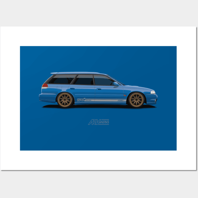 Legacy GT-B Blue Wall Art by ARVwerks